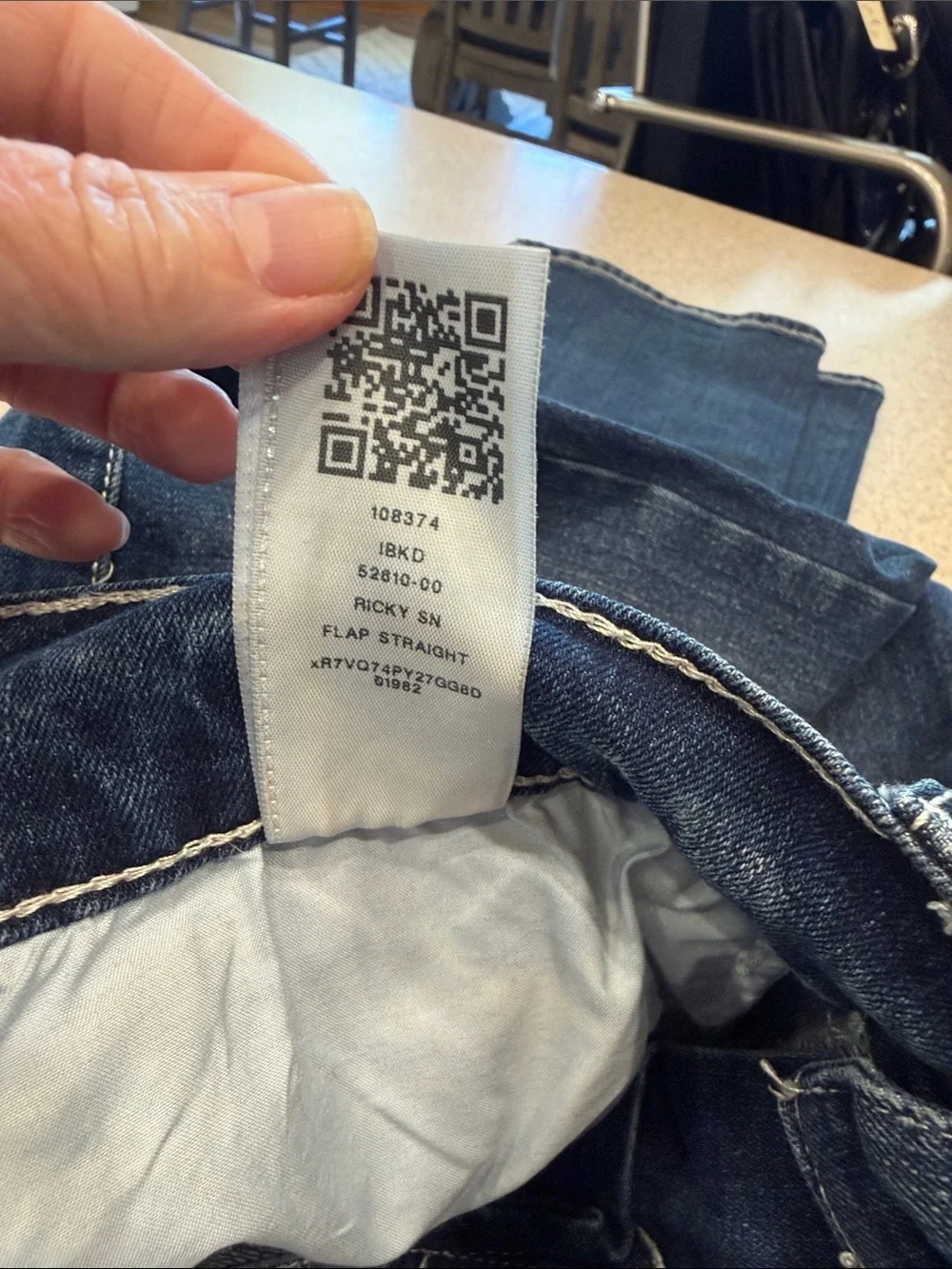 True Religion Blue Ricky Relaxed Straight size 30X33 no distressing